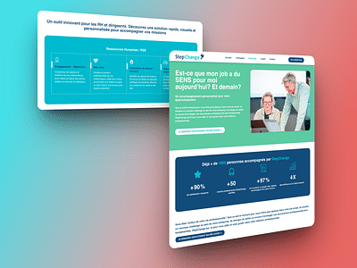 StepChange : Site internet - Ontwerp