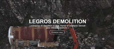 Legros Démolition - Stratégie de contenu