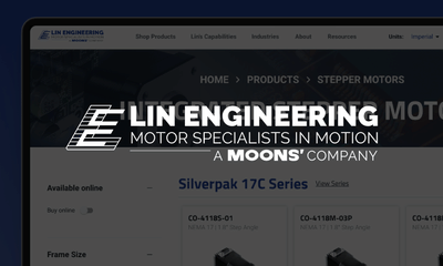Lin Engineering - E-commerce marketplace for motor manufacturer - E-commerce
