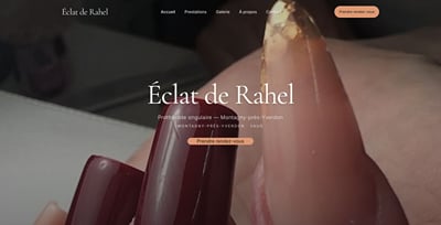 Éclat de Rahel : site internet - Creación de Sitios Web