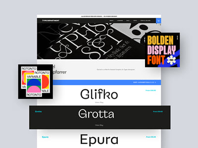 Web design and development for Type Department - Creación de Sitios Web