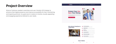 UI/UX Design for Wrence Totalcare - Ergonomie (UX / UI)