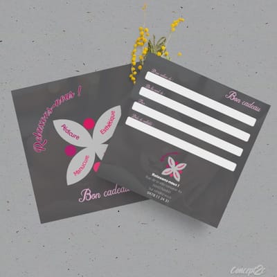 Réalisation d'un bon cadeau - Design & graphisme