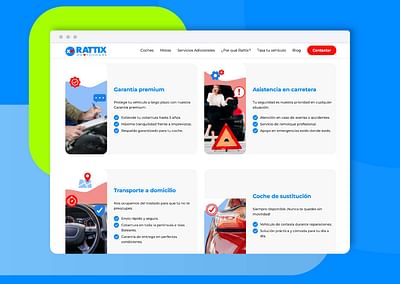 Diseño y desarrollo web de automoción - Creación de Sitios Web
