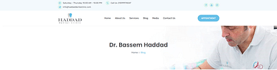 Dr. Bassem Haddad's Dental Website. - Référencement naturel