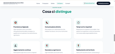 Laboratorio Odontotecnico Mario Cuccu - Creazione di siti web