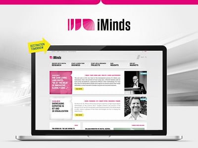 iMinds: New website - Website Creatie