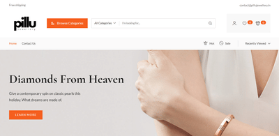 Pillu Jewellery – Website Development, SEO, Social Media & Branding - Relations publiques (RP)