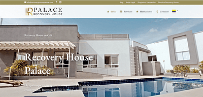 Diseño de Página Web Palace Recovery House - Création de site internet