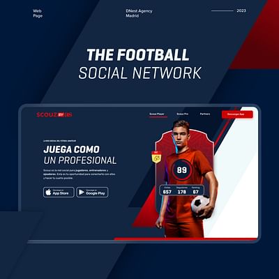 La red social de futbol  del diario AS - Website Creation
