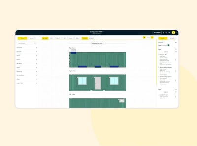 Conexwest: Canvas web builder for configuring shipping containers - Web Application