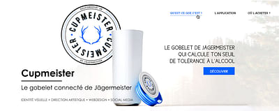 Cupmeister, le gobelet connecté - Graphic Design