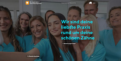 Website (Praxis Baumgartner) - Textgestaltung