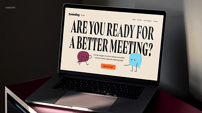 Branding >> nieuw Vergaderconcept 'meet Tuesday.' - Website Creatie
