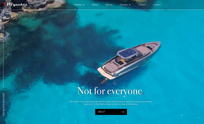 Vanquish Yachts | Re-branding and Web Design - Software Ontwikkeling