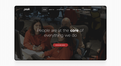 World’s largest HR campaign for Peak, a unicorn startup - Website Administration