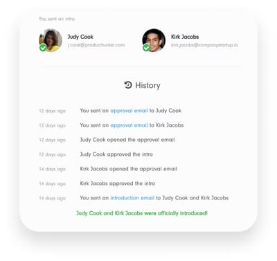 Professional Introduction App with Double Opt-In Flow - Web Application