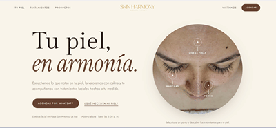 Skin Harmony - Création de site internet