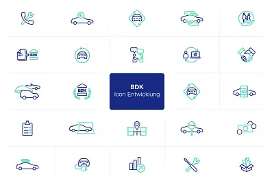 Icon-Design-Entwicklung BDK - Werbung