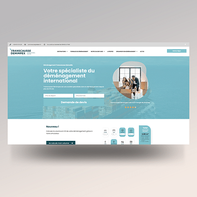 Refonte de site web - Transcausse Démimpex - Creación de Sitios Web
