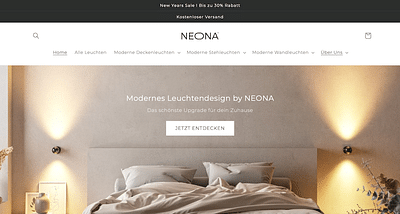 NEONA Living - Shopify Shop Entwicklung - Webseitengestaltung
