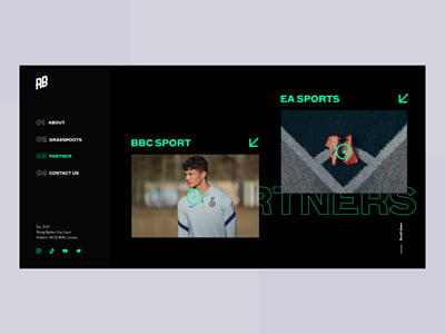 Web design and development for Rising Ballers - Creación de Sitios Web