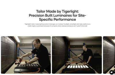 Industrial Lighting Website Redesign & AI Integration for Tigerlight - Website Creatie