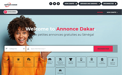 ANNONCE DAKAR - Creación de Sitios Web