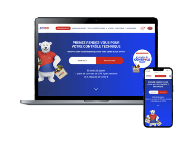 Autosur - Site vitrine reponsive - Ergonomie (UX/UI)
