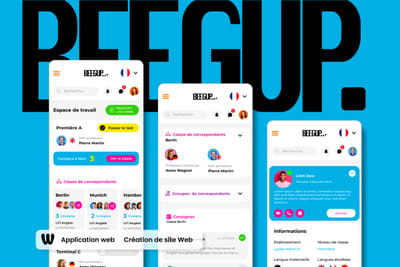 Beegup - Plateforme Web au service des langues - Application web