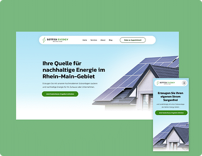 Webdesign und SEO-Optimierung Solarunternehmen - Création de site internet