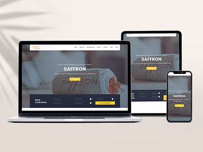 Saffron Hotel & Restaurant Website Development - Webseitengestaltung