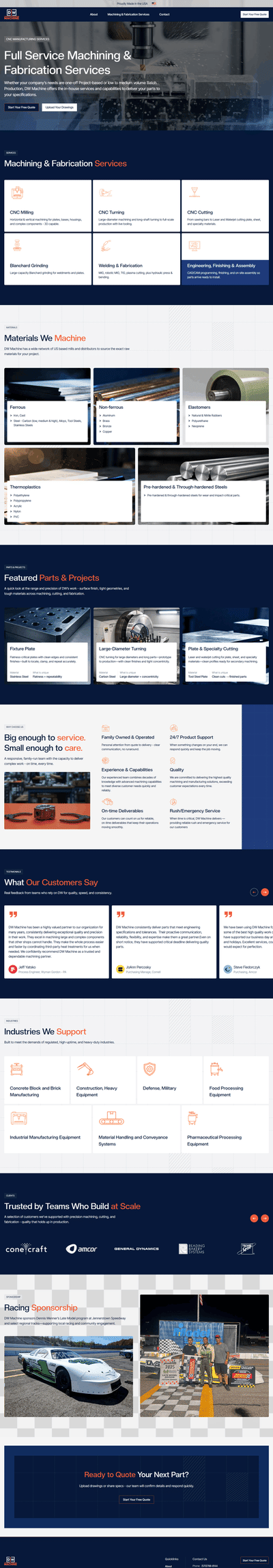 Precision CNC Partner for Complex Parts - Creación de Sitios Web