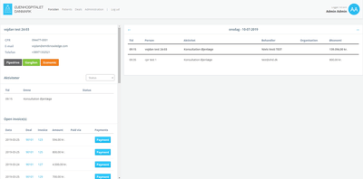 Middleware for a private eye hospital in Denmark. - Desarrollo de Software