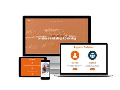 Site Vitrine - Solutions marketing & coaching - Création de site internet