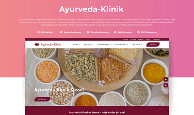 Webdesign & SEO - Ayurveda-Klinik Kassel - Onlinewerbung