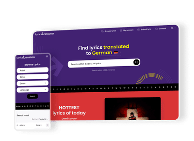 Lyrics Translator - Web Application