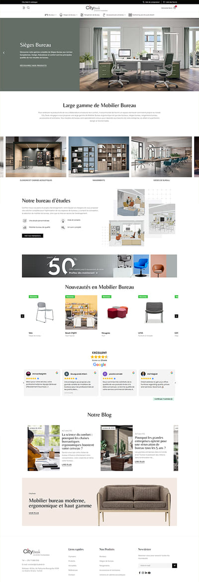 Social media & Création site E-commerce optimisé SEO | City Desk - Email Marketing