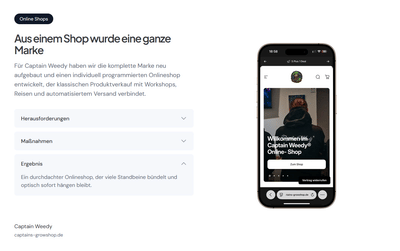 Captain Weedy | Aus einem Shop wurde eine ganze Marke - E-commerce