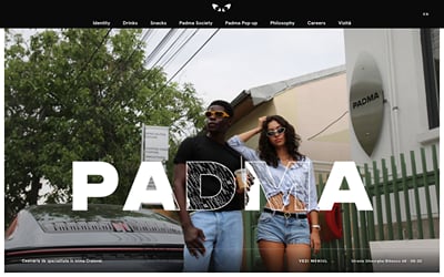 PADMA — Specialtea House website & digital menu - Website Creatie