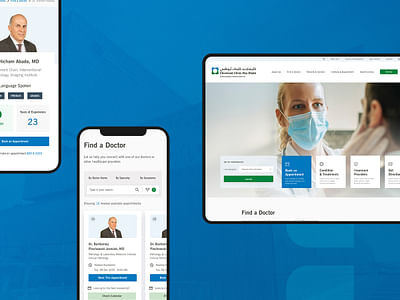 Cleveland Clinic Abu Dhabi Website - Ergonomie (UX/UI)