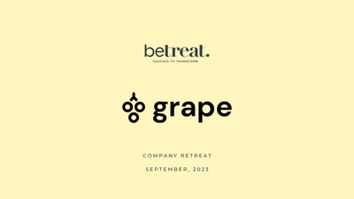 Grape Health Company Retreat - Evénementiel
