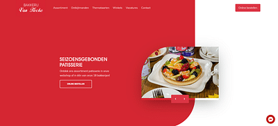 Website voor Bakkerij Van Hecke - Webseitengestaltung