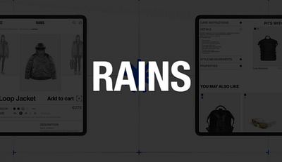 Conception du Site Web par V5 Digital pour RAINS - Applicazione web