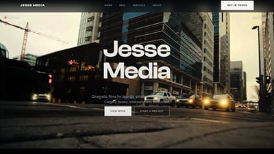 Jesse Media cinematographer website - Création de site internet