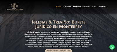 Sitio Web Iglesias & Treviño - Website Creation