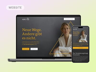 Kampagnen-Landingpage für ADG - Digitale Strategie