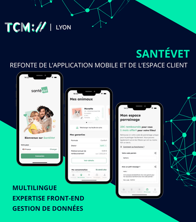 SANTÉVET : Refonte de l’application mobile et de l’espace client - Mobile App