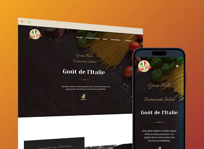 Grazie Mille - Restaurant Italien - Création de site internet