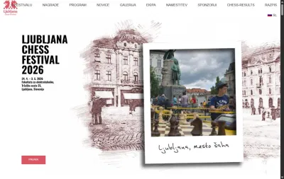 Ljubljana Chess Festival – event platform - Website Creation